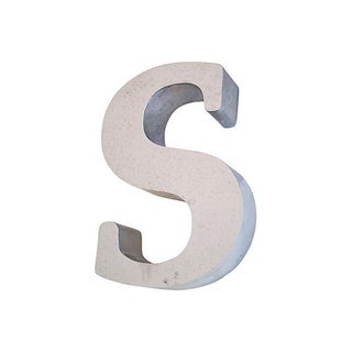 1970s Stainless Steel Marquee Letter "S" For Sale
