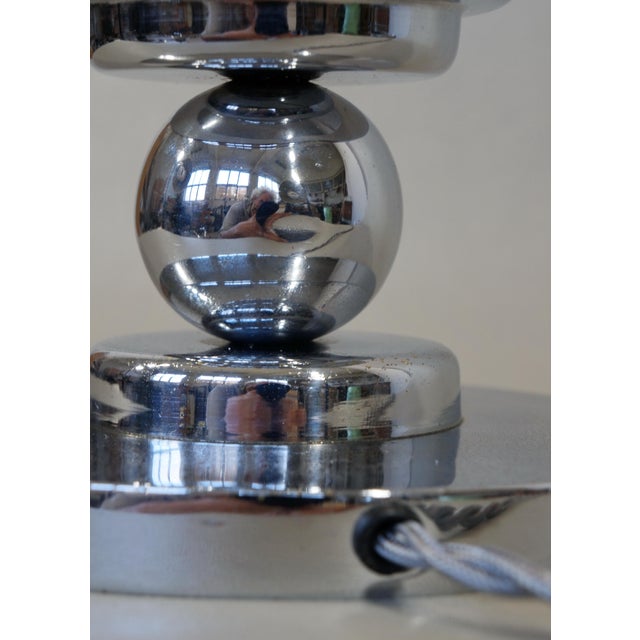 French Art Deco Table Lamp by Buiret & Debeaurain 1930s France For Sale - Image 10 of 11