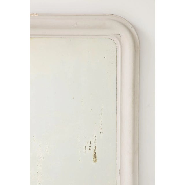 White Painted Louis Philippe Mirror, France Early 20th Century For Sale - Image 4 of 10