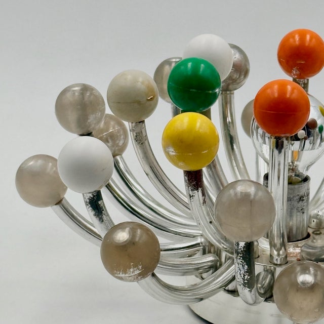 Metal Pistillino Wall Lamp by Studio Tetrarch for Valenti, Italy, 1970s For Sale - Image 7 of 15