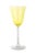 Murano Glass Yellow Chalice Goblet size 4 x 9" A beautiful piece that will add to your décor!