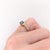 Contemporary Vintage Inspired Blue Diamond Ring: Solid 14k Yellow Gold, Round 6mm, Size 6.75 For Sale - Image 3 of 9