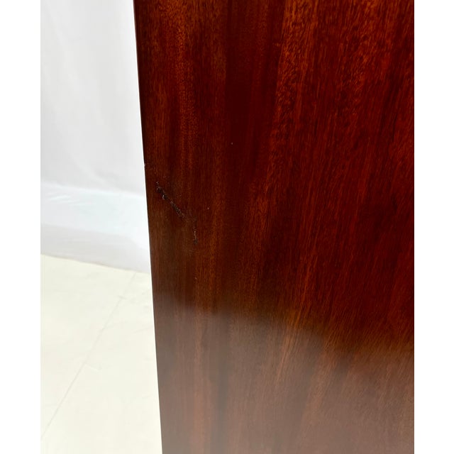 Rare Henkel Harris Serpentine Flame Mahogany Tall Chest of Drawers (Style No. 315, Finish 29) For Sale - Image 15 of 18