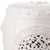Modern Drum Garden Stool in Cream For Sale - Image 3 of 4