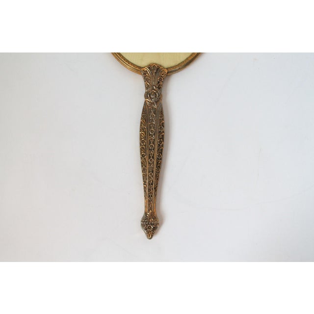Metal Vintage Brass Vanity Set For Sale - Image 7 of 18
