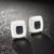 Silver 1990s Pair of Judith Ripka Estate Onyx Omega Back Earrings Sterling Silver 14 Grams For Sale - Image 8 of 13