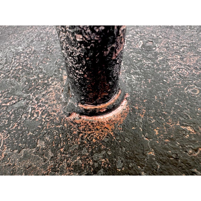 Early 2000s Industrial Iron Floor Vanity For Sale - Image 14 of 14