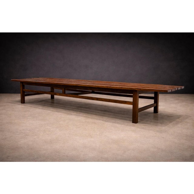 Bench in Rosewood, Att. To Joaquim Tenreiro, 1960s For Sale - Image 12 of 12
