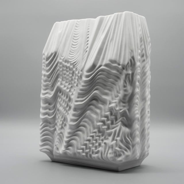 Cascade Bisque Porcelain Vase by Martin Freyer for Rosenthal, 1960s For Sale - Image 11 of 13