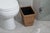 Artifacts Rattan Rectangular Tapered Waste Basket with Metal Liner in Honey Brown - 11" For Sale In Houston - Image 6 of 7