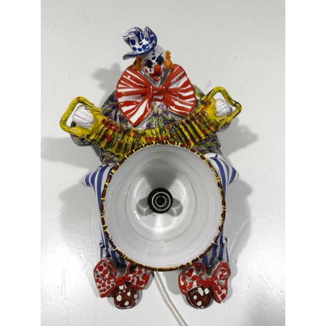 Italian Ceramic Clown Wall Lamp, 1950s For Sale - Image 17 of 18