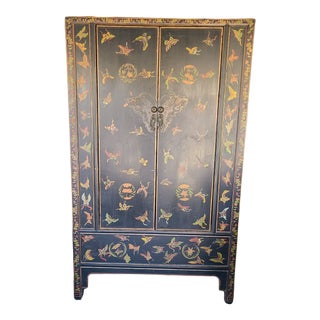 19th Century Chinese Butterfly Cabinet For Sale