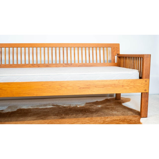 Vintage Charles Webb White Oak Wood Daybed Sofa For Sale - Image 10 of 18