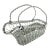 Silver Tone Wire Basket Wine Holder For Sale