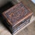 1980s Vintage Carved Huali Wood Two-Drawer Jewelry Box For Sale - Image 6 of 9