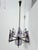 Brass and Purple Acrylic Glass Chandelier in the style of Stilux Milano, 1960s For Sale - Image 14 of 14