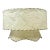 1940s Vintage Boho Chic Arts & Crafts 2 Tier Scalloped Edge Fiberglass Lamp Shade For Sale