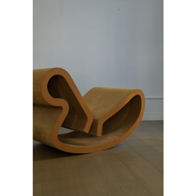 Frank Gehry 1972 Attributed to Frank Gehry 'Contour' Rocking Lounge Chair by Easy Edges Inc. For Sale - Image 4 of 5