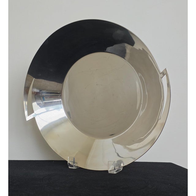 Silver 1990's Modernist Silver Plate 'Lily' Bowl by Elsa Rady for Swid Powell For Sale - Image 8 of 11