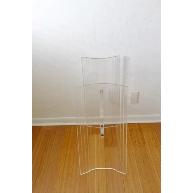 Vintage Lucite Three Piece Console Table or Desk Base For Sale In Miami - Image 6 of 8