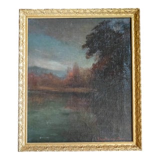 Early 20th Century American Tonalist Landscape Painting by George Burroughs Torrey For Sale
