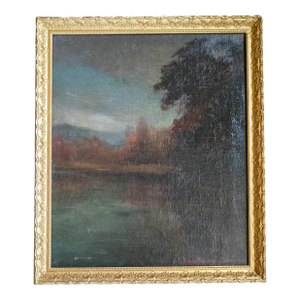 Early 20th Century American Tonalist Landscape Painting by George Burroughs Torrey