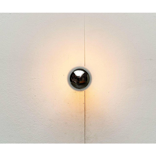 Motoko Ishii Vintage Space Age German Chrome and Glass Ceiling Lamp by Motoko Ishii for Staff, 1970s For Sale - Image 4 of 17