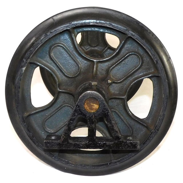 Vintage Howe Scale Company Industrial Oak & Cast Iron Factory/Railroad Cart For Sale - Image 16 of 18