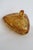 Hazel Atlas Amber Glass Lidded Triangle Dish With Embossed Leaf Pattern 5085b For Sale - Image 13 of 14