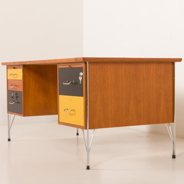 Mid-Century Modern Danish Teak Desk, 1970s For Sale - Image 14 of 18