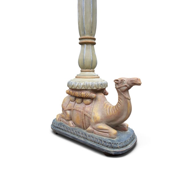 Late 20th Century Vintage Moorish Style Ceramic Camel Lamp For Sale - Image 5 of 11