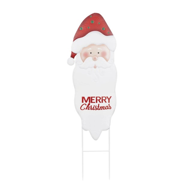 Spread holiday cheer to your outdoor space with this Merry Christmas Santa Stake! This jolly Santa face design features...
