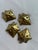 Brass Vintage Brass Set of 4 Oak Leaf Catchall Plates or Ash Trays For Sale - Image 8 of 12