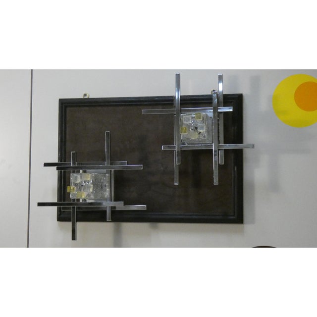 Vintage Murano Glass and Steel Wall Lights by Albano Poli for Poliarte, 1960s, Set of 2 For Sale - Image 12 of 18