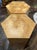 Pair of Italian MCM Burl Elm Hex Tables For Sale - Image 4 of 6