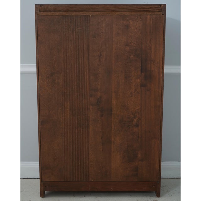 Stickley Mission Oak 3 Tier Barrister Bookcase For Sale - Image 14 of 16