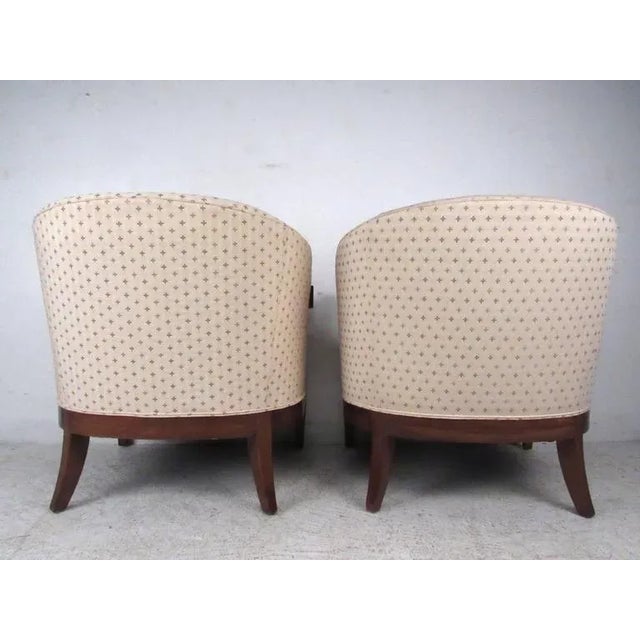 Mid-Century Modern Decorator Style Armchairs - a Pair For Sale - Image 4 of 11