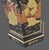 Chinoiserie Vintage Asian Black Lacquer Hexagonal Figural Chinoiserie Table Lamp For Sale - Image 3 of 12