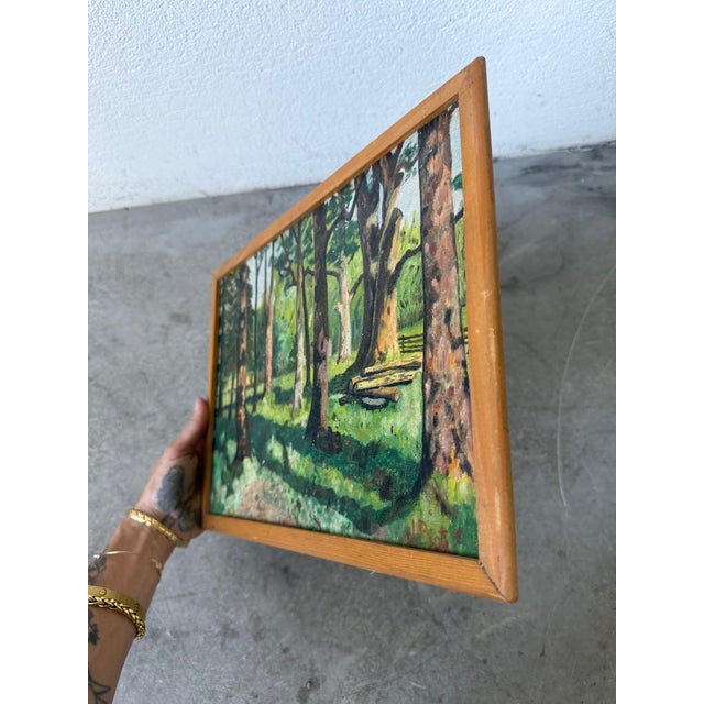 J. Biot, Small Oil Painting, 1950s, Oil Painting, Framed For Sale - Image 11 of 15