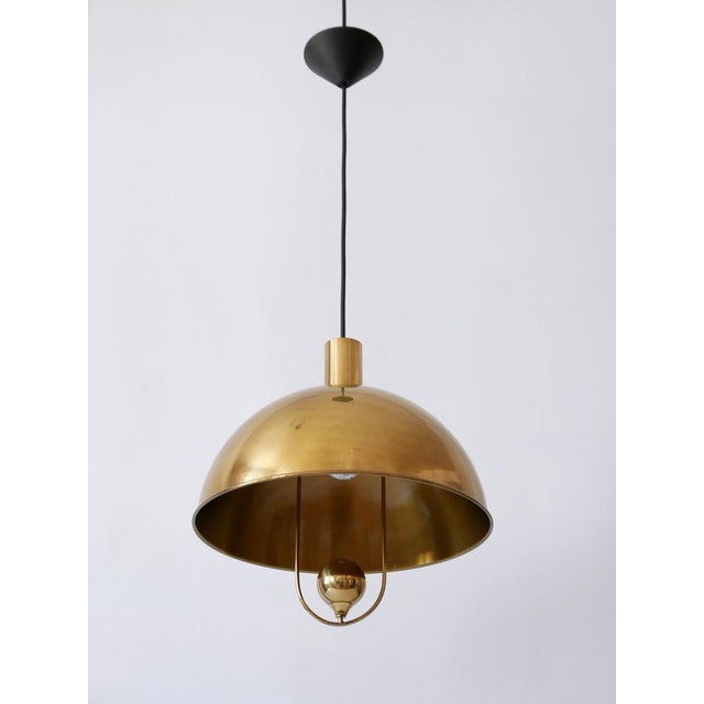 Mid-Century Modern Brass Pendant Lamp by Florian Schulz, Germany, 1970s For Sale - Image 14 of 18
