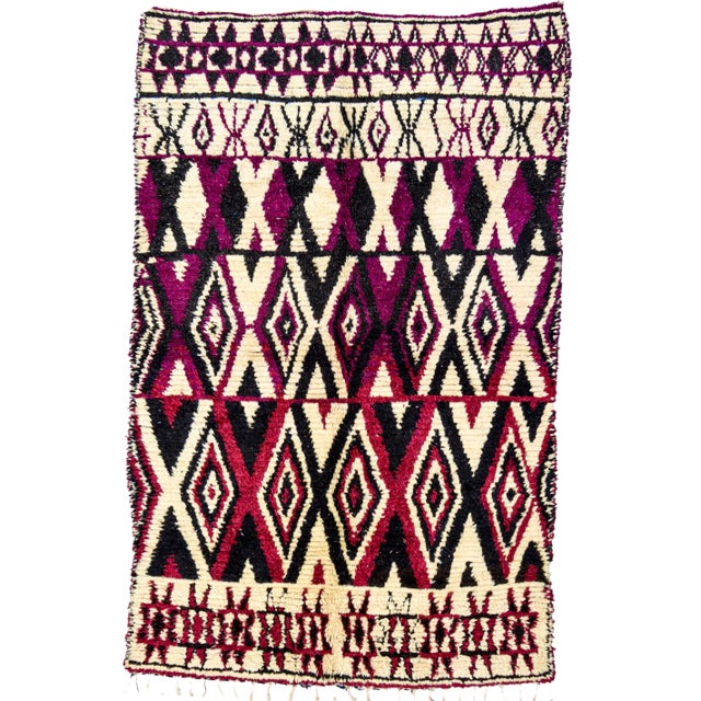 Mid 20th Century Vintage Moroccan Rug - 7'9'' X 5' For Sale - Image 13 of 13