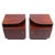 Art Deco Dark Wood Nightstands, 1940s, Set of 2 For Sale
