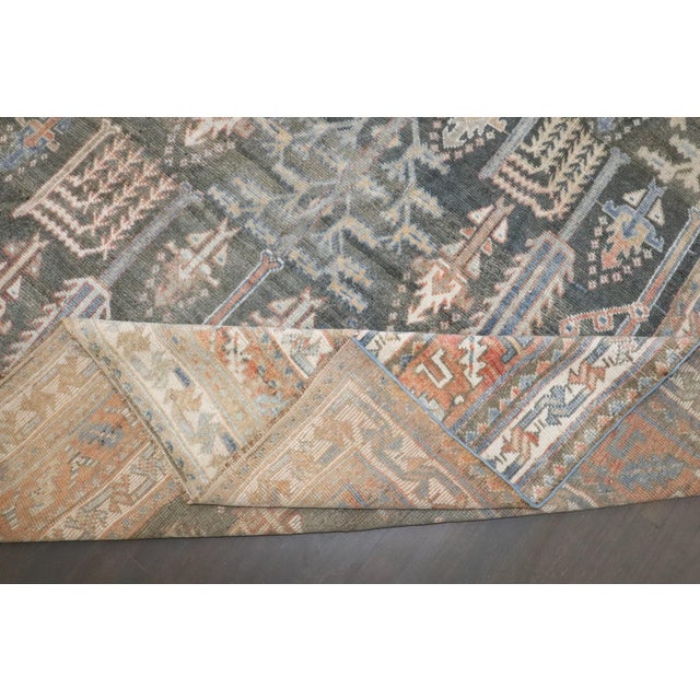 Early 20th Century Kurd Bakhtiari Willow Tree Design Gallery Size Rug - 6'11" x 12'7" For Sale - Image 4 of 9