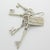 Vintage Italian Silver Decorative Keys to Happiness, Italy, 1970s For Sale - Image 14 of 14