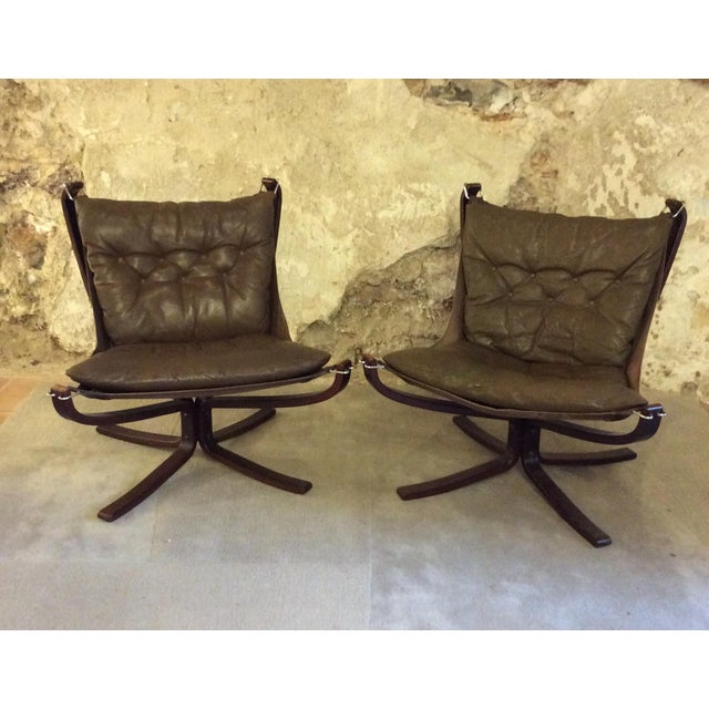 Falcon Chairs by Sigurd Ressell for Vatne Möbler, 1970s, Set of 2 For Sale - Image 9 of 9