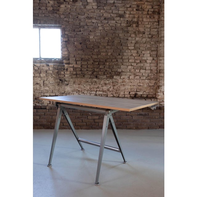 Dutch Drafting Table by Friso Kramer & Wim Rietveld for Ahrend De Cirkel, 1959, 1960 For Sale - Image 15 of 18