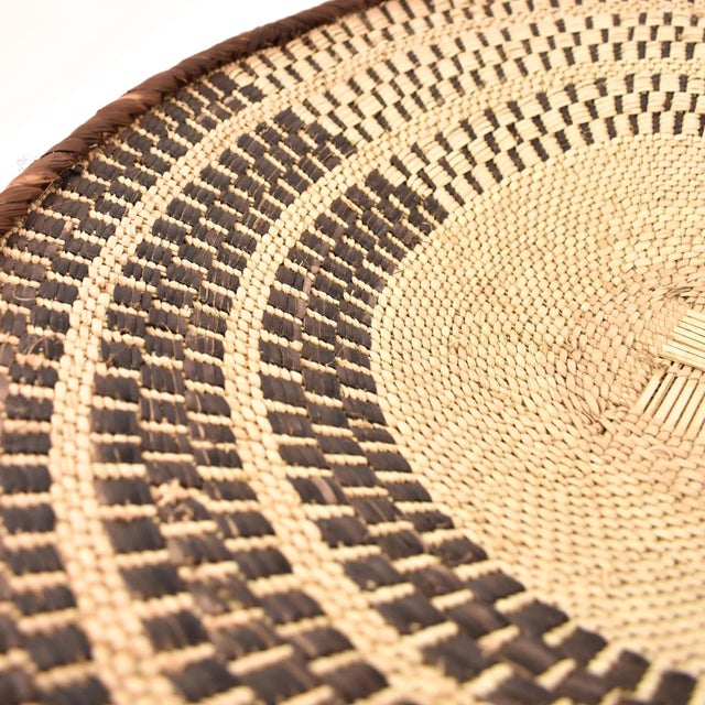 African Early 20th Century Tonga Binga Basket 18.5 Inch For Sale - Image 3 of 7