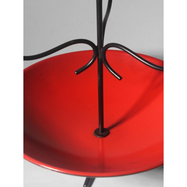 Gunnar Ander Mid-Century Vibrant Red and Black Candelabra by Gunnar Ander for Ystad Metall, 1960s For Sale - Image 4 of 6