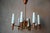 Mid-Century Scandinavian 8-Arm Chandelier in Teak, Brass and Opaline Glass, 1950s For Sale - Image 13 of 13