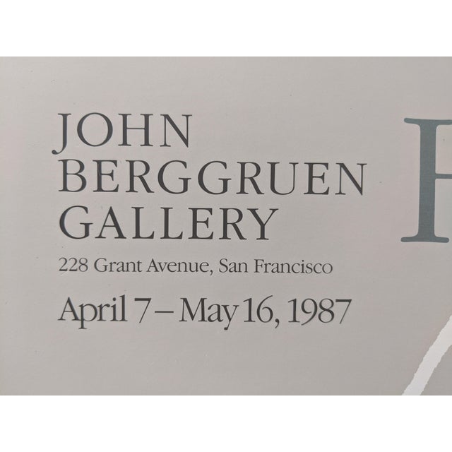 1980s Vintage 1980s Helen Frankenthaler "Rio Grande" Exhibition Poster Framed For Sale - Image 5 of 13